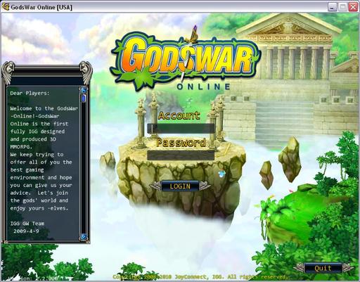 GodsWar Online - Как начать играть